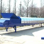 belt conveyor with dust protection cover